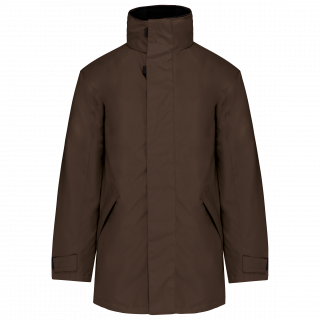 Parka doublure matelassée K677 - Chocolate personnalisable - Vue de face