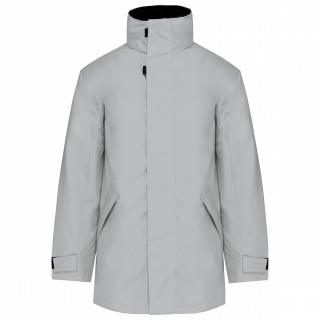 Parka doublure matelassée K677 - Snow Grey personnalisable - Vue de face