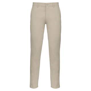Pantalon chino homme K740 - Beige personnalisable - Vue de face