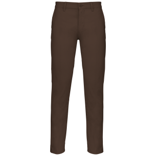 Pantalon chino homme K740 - Chocolate personnalisable - Vue de face