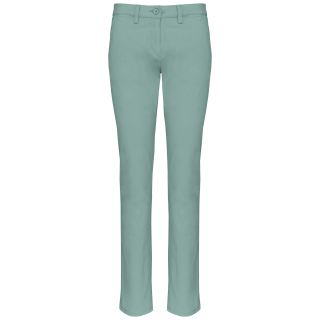 Pantalon chino femme K741 - Sage personnalisable - Vue de face