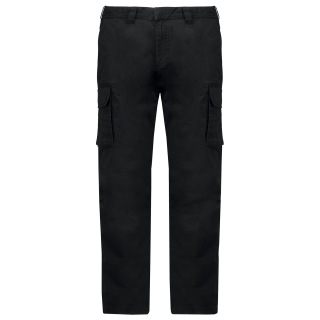 Pantalon multipoches homme K744 - Black personnalisable - Vue de face