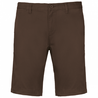 Bermuda chino homme K750 - Chocolate personnalisable - Vue de face