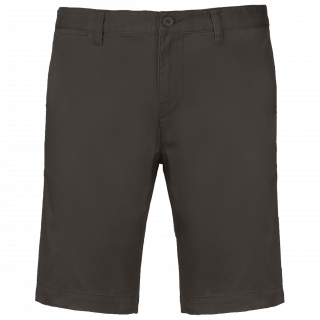 Bermuda chino homme K750 - Dark Grey personnalisable - Vue de face