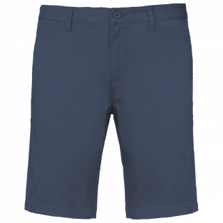 Bermuda chino homme K750 - Deep Blue personnalisable - Vue de face
