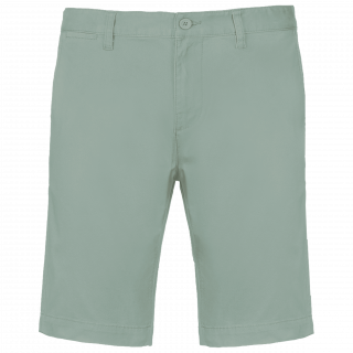 Bermuda chino homme K750 - Sage personnalisable - Vue de face