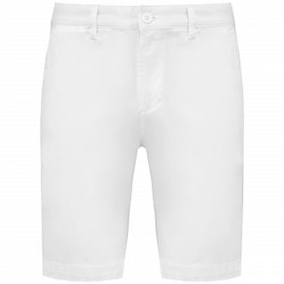 Bermuda chino homme K750 - White personnalisable - Vue de face