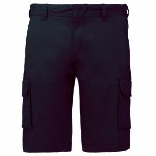 Bermuda multipoches homme K754 - Dark Navy personnalisable - Vue de face