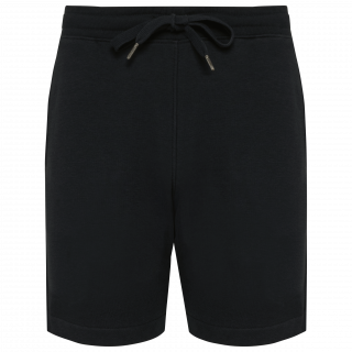 Bermuda molleton non gratté écoresponsable homme K757 - Black personnalisable - Vue de face