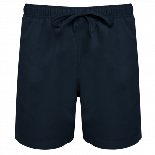 Short de bain écoresponsable homme K760 - Navy personnalisable - Vue de face