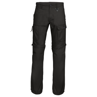 Pantalon 2 en 1 multipoches homme K785 - Black personnalisable - Vue de face