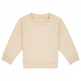 Sweat-shirt écoresponsable bébé K835 - Light Sand personnalisable - Vue de face