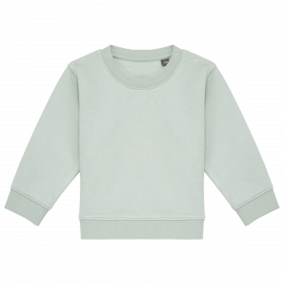 Sweat-shirt écoresponsable bébé K835 - Sage personnalisable - Vue de face