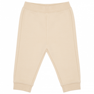 Pantalon molleton écoresponsable bébé K836 - Light Sand personnalisable - Vue de face