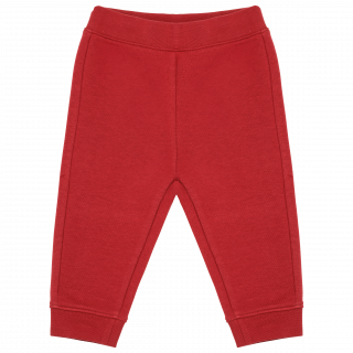 Pantalon molleton écoresponsable bébé K836 - Terracotta Red personnalisable - Vue de face