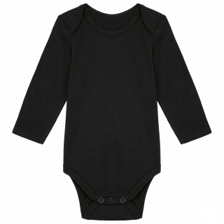 Body coton bio bébé K837 - Black personnalisable - Vue de face