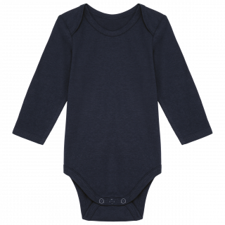 Body coton bio bébé K837 - Navy personnalisable - Vue de face