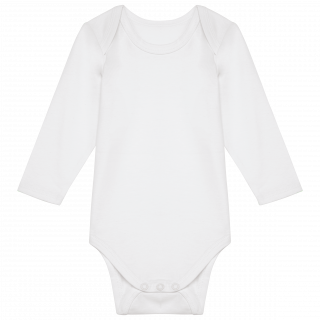 Body coton bio bébé K837 - White personnalisable - Vue de face