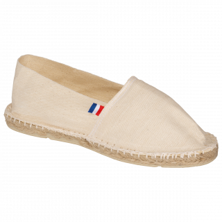 Espadrilles unisexe Made in France K840 - Ecru personnalisable - Vue de face
