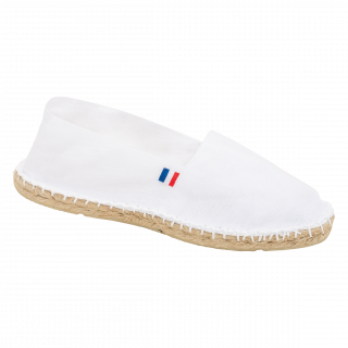 Espadrilles unisexe Made in France K840 - White personnalisable - Vue de face
