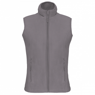 Bodywarmer micropolaire femme K906 - Convoy Grey personnalisable - Vue de face
