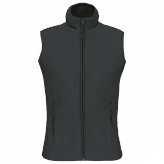 Bodywarmer micropolaire femme K906 - Dark Grey personnalisable - Vue de face