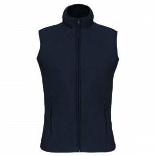 Bodywarmer micropolaire femme K906 - Navy personnalisable - Vue de face