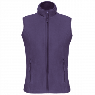 Bodywarmer micropolaire femme K906 - Purple personnalisable - Vue de face
