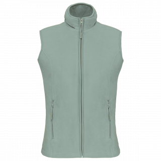 Bodywarmer micropolaire femme K906 - Sage personnalisable - Vue de face