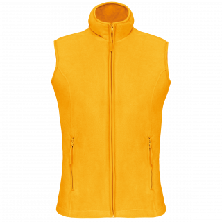 Bodywarmer micropolaire femme K906 - Yellow personnalisable - Vue de face