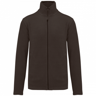 Veste micropolaire zippée homme K911 - Chocolate personnalisable - Vue de face