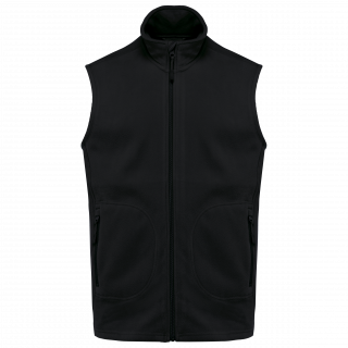 Bodywarmer micropolaire écoresponsable unisexe K9120 - Black personnalisable - Vue de face