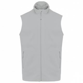 Bodywarmer micropolaire écoresponsable unisexe K9120 - Snow Grey personnalisable - Vue de face