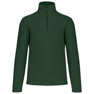 Enzo > Micropolaire col zippé homme K912 - Forest Green personnalisable - Vue de face
