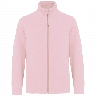 Veste micropolaire zippée enfant K920 - Pale Pink personnalisable - Vue de face