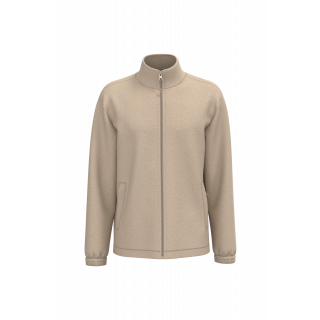 Veste polaire ajustable à poignets élastiqués K940 - Light Sand personnalisable - Vue de face