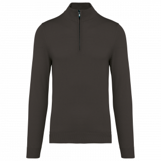 Pull 1/4 zip homme K970 - Dark Grey personnalisable - Vue de face