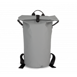 Sac de rangement imperméable Roll-Top KI0656 - Light Grey personnalisable - Vue de face