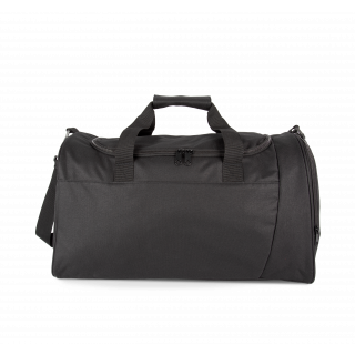 Sac de sport bicolore KI0660 - Black personnalisable - Vue de face