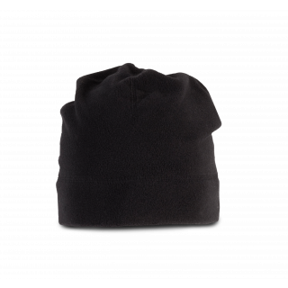 Bonnet recyclé micropolaire KP883 - Black personnalisable - Vue de face