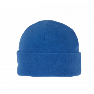 Bonnet recyclé micropolaire avec revers KP884 - Royal Blue personnalisable - Vue de face