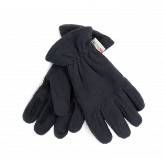 Gants recyclés micropolaire et Thinsulate™ KP887 - Navy personnalisable - Vue de face