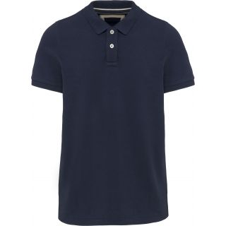 Polo vintage manches courtes homme Vintage Navy