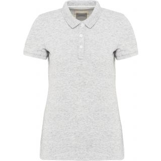 Polo vintage manches courtes femme Ash Heather