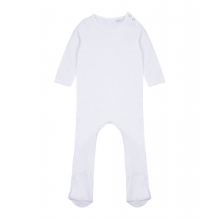 Pyjama manches longues coton biologique LW650 - White personnalisable - Vue de face