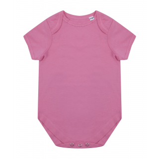 Body manches courtes coton biologique LW655 - Bright pink personnalisable - Vue de face