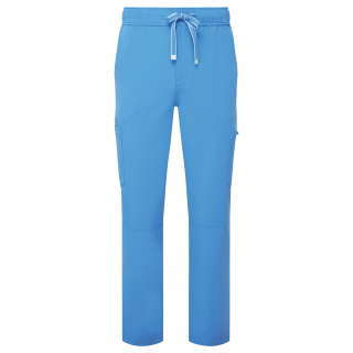 Pantalon cargo stretch homme NN500 - Ceil blue personnalisable - Vue de face