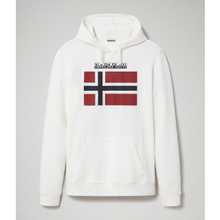 Sweat à capuche Bellyn H NP0A4EZS - Bright white personnalisable - Vue de face