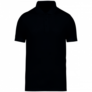 Polo en jersey écoresponsable homme NS200 - Black personnalisable - Vue de face