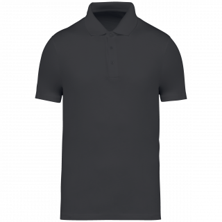 Polo en jersey écoresponsable homme NS200 - Iron Grey personnalisable - Vue de face